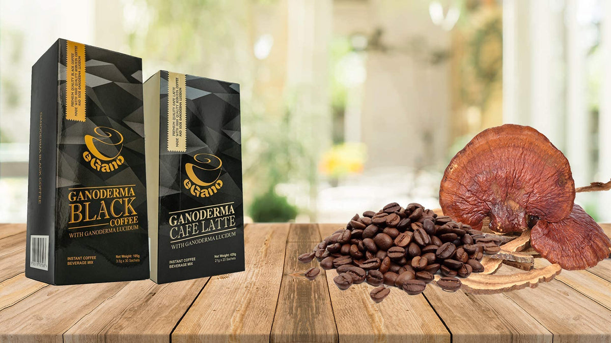 2 Boxes eGano Premium Ganoderma Black Coffee Instant Coffee With Ganoderma Lucidum Extract (3.5g x 30 Sachets / Box)