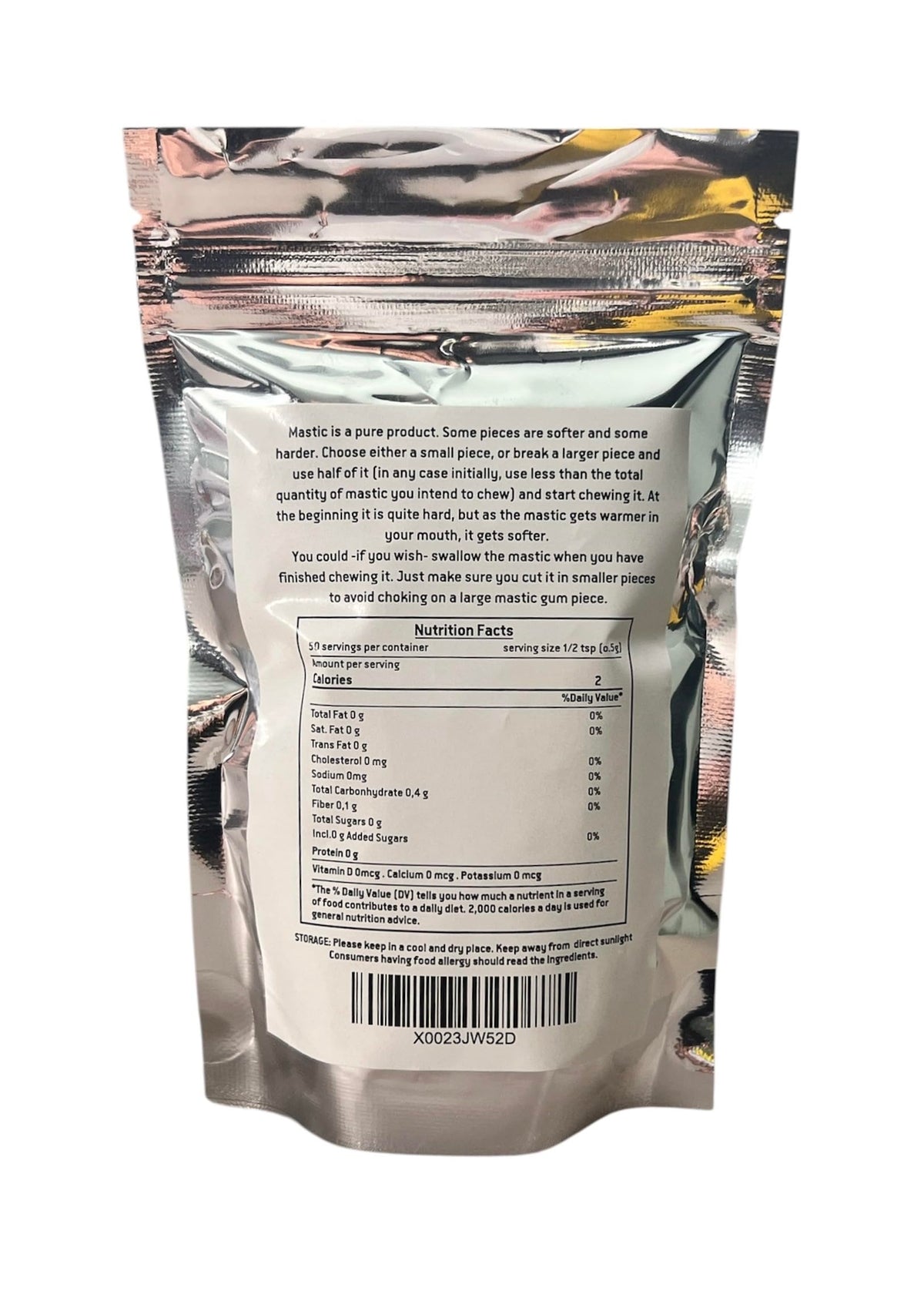 Chios Mastiha Pack 25gr (0.88oz) Medium Tears - 100% Pure Mastic Gum from Mastic Growers - Natural Raw Resin for Facial Toning & Jawline - Sugar-Free