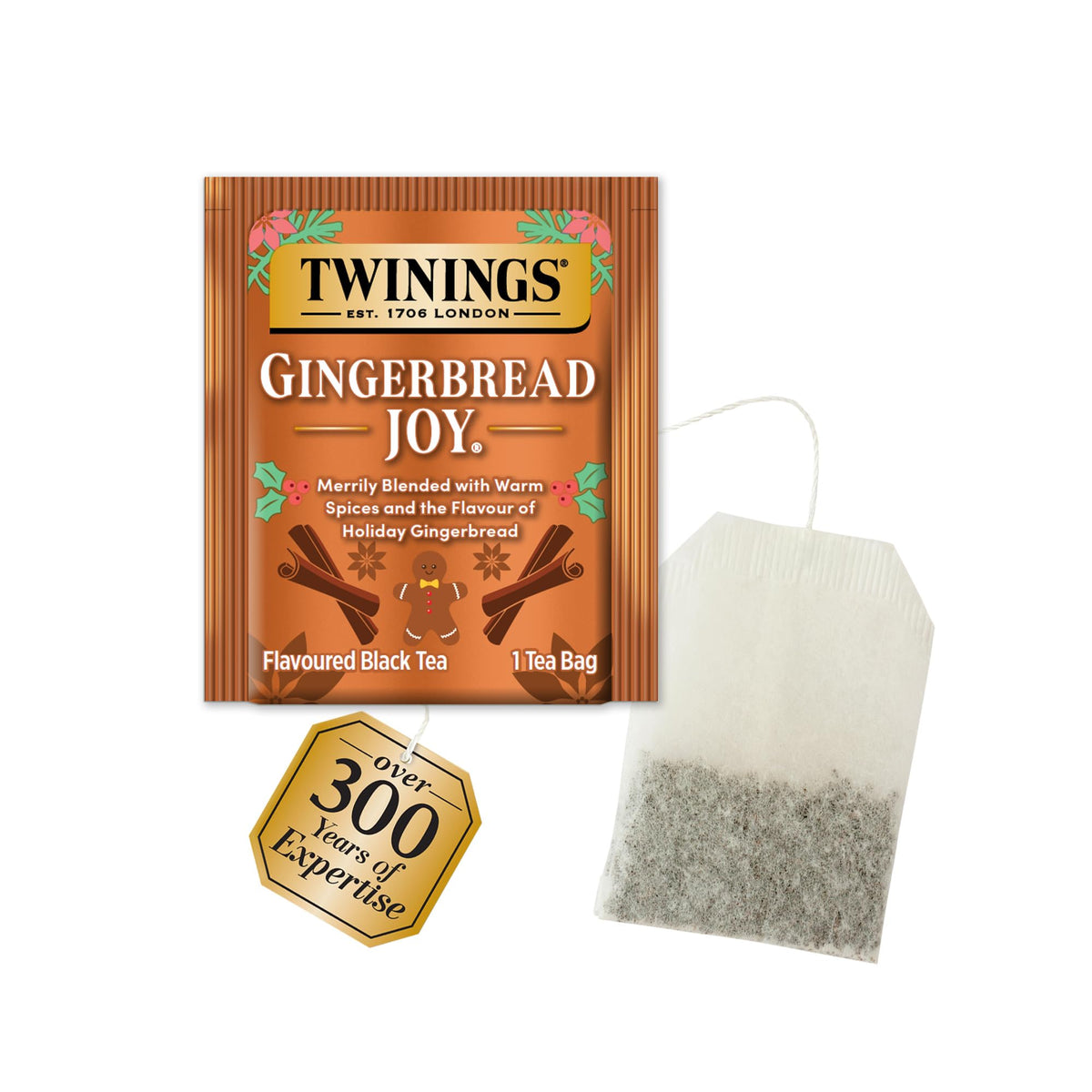 Twinings of London Christmas Black Tea, 20 Tea Bags (Pack of 6)