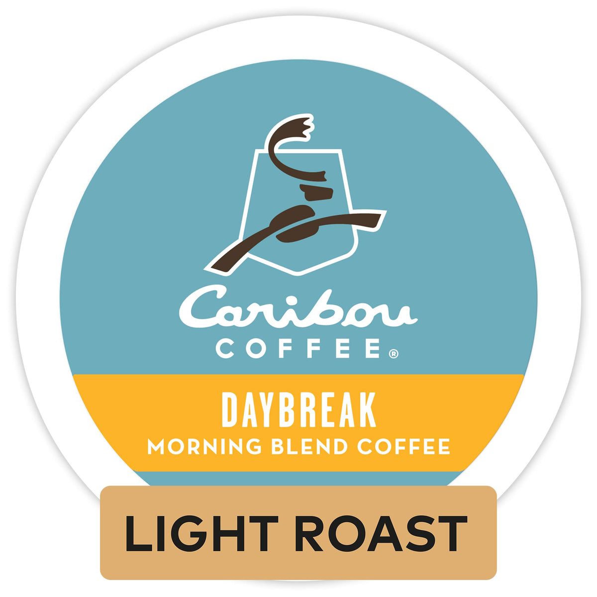 Caribou Coffee Daybreak Morning Blend Keurig K-Cups Coffee, 12 Count