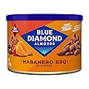 Blue Diamond Almonds Habanero BBQ Flavored Snack Nuts, 6 Oz Resealable Cans (Pack of 6)
