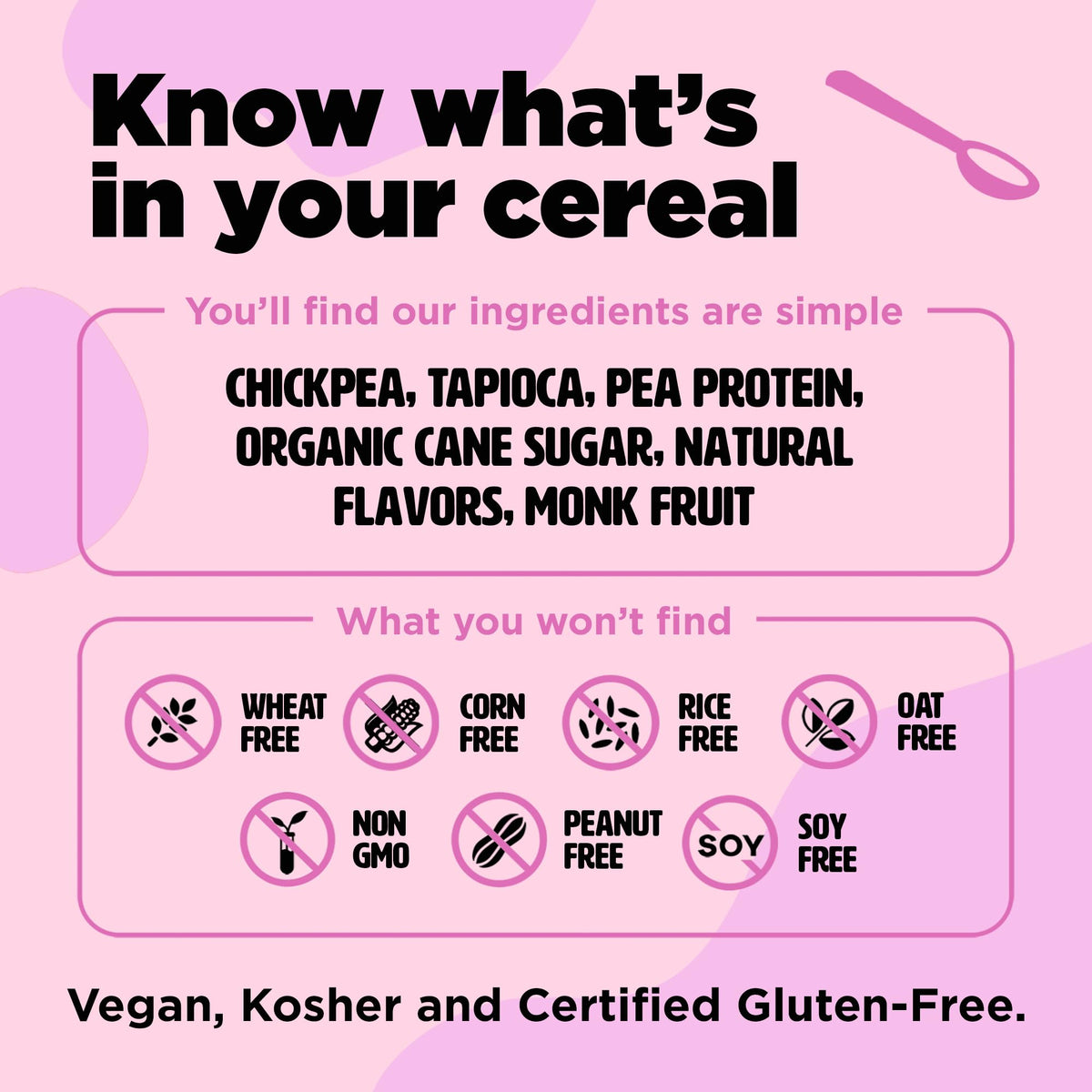 Three Wishes Grain-Free & Protein Cereal - Healthy, Low Sugar & Gluten-Free Breakfast Cereal - Low Carb, Plant-Based, Vegan & Non-GMO - Marshmallow