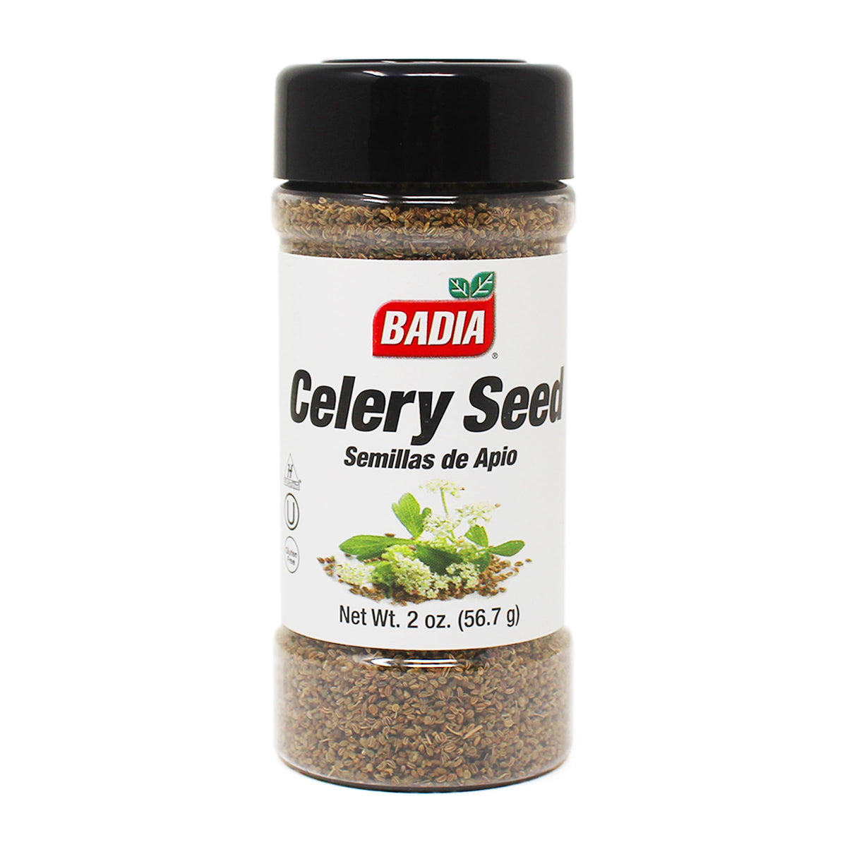 Badia Celery Seed, 2 oz - Aromatic Whole Seeds for Pickling, Salads, Dressings, Soups & Seafood Seasoning