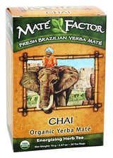 The Mate Factor Herb Tea, Energizing, Organic, Chai, 20 Bag (Pack of 2)