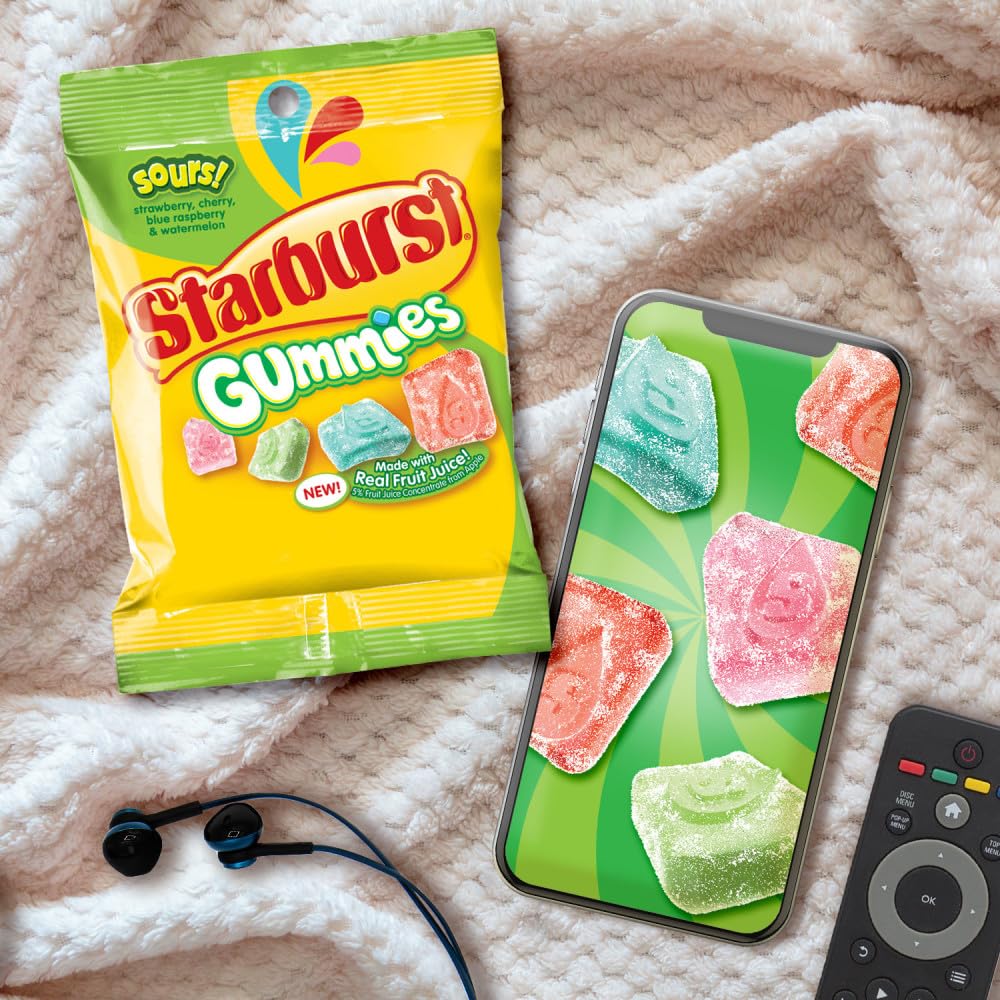 STARBURST Sour Gummies, 5 oz Bag