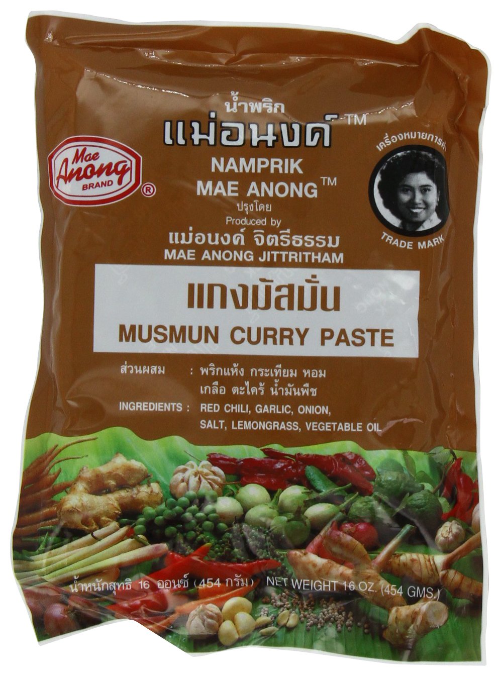 Mae Anong Musmun Curry Paste, 16-Ounce