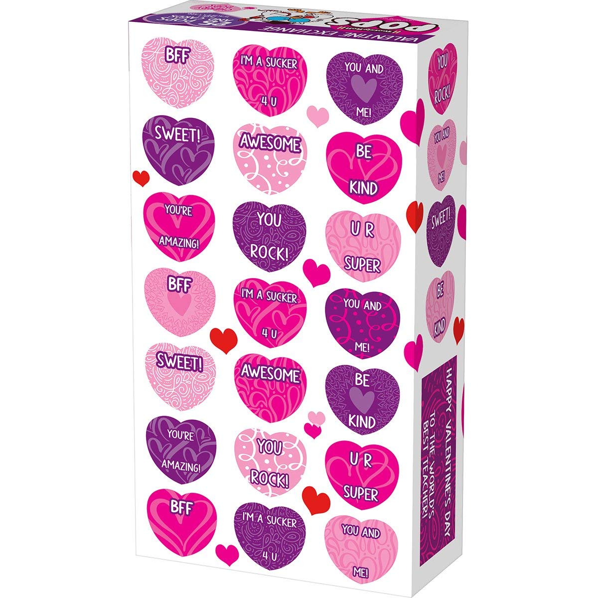 Tootsie Pop Valentine Friendship Exchange Kit, 15.6 ounce Box
