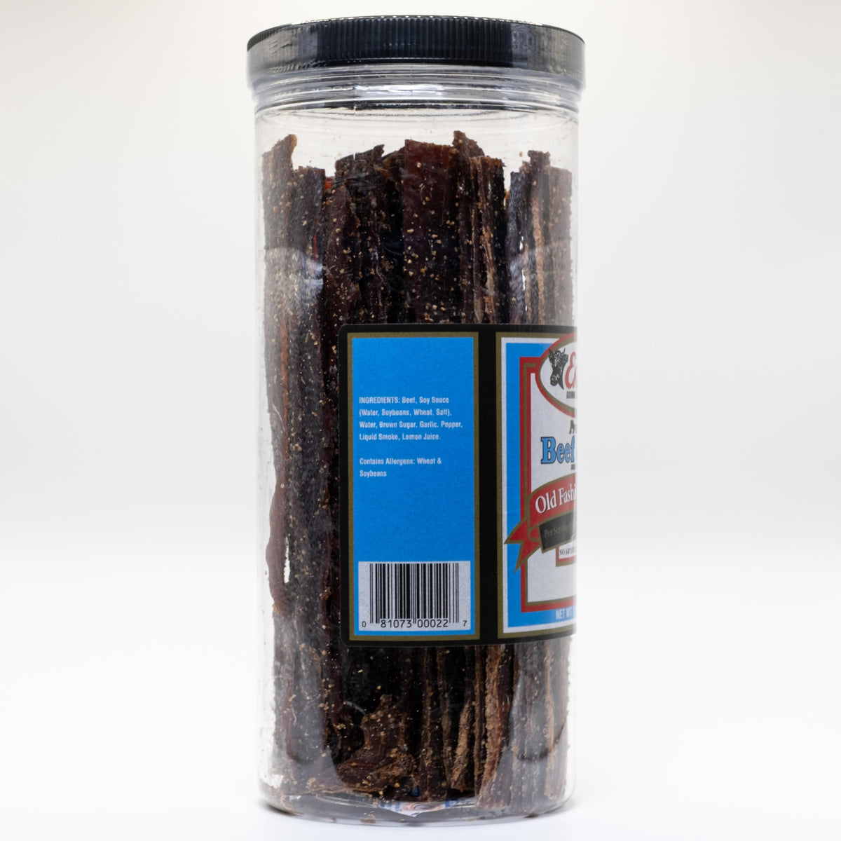 Enjoy Old Fashion Peppered Beef Jerky 20 oz Jar (Pack of 1) | 32 Count | Traditional Style | High Protein | Low Fat | No Trans Fat | No Preservatives