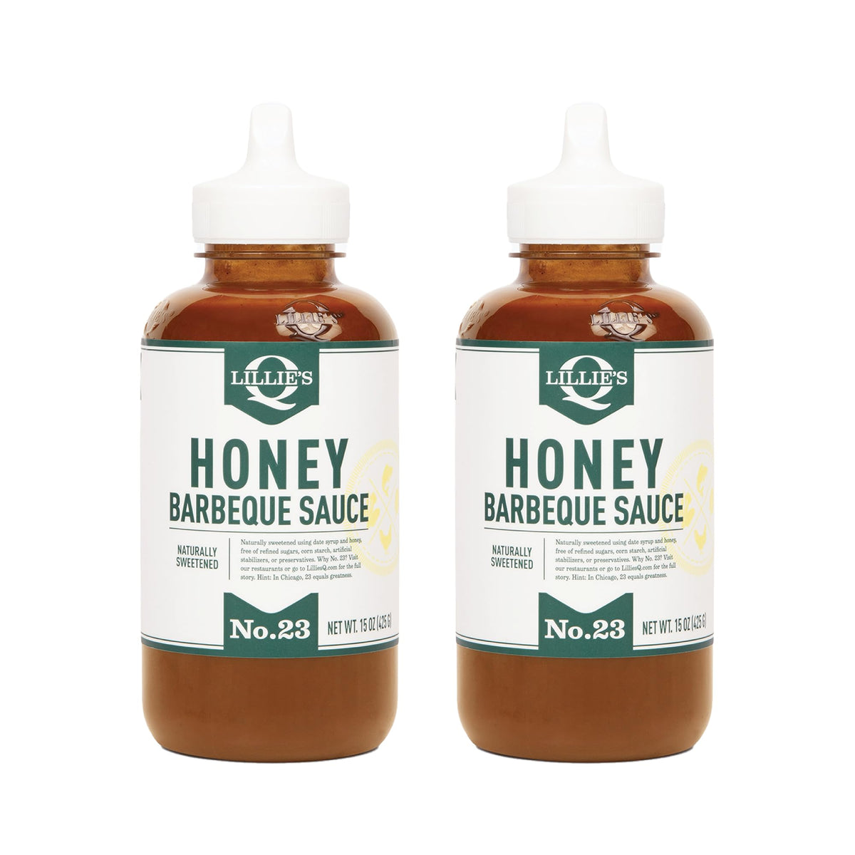 Lillie's Q Honey Barbecue Sauce, Naturally Sweetened with Honey & Date Syrup, No Refined Sugar, BBQ Sauce for Ribs, Chicken Wings, Grilling & Dipping
