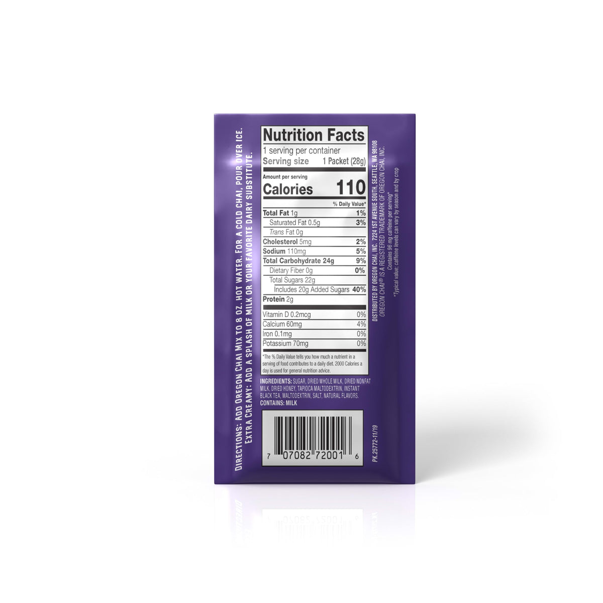 Oregon Chai Kerry Vanilla Dry Mixes, 8 Count (Pack of 1)