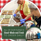 Valley Fudge Chocolate Fudge One Pound | Fresh Artisan Fudge | Made with Real Wisconsin Butter | Handmade Small Batch | 2 x 8 oz Packs