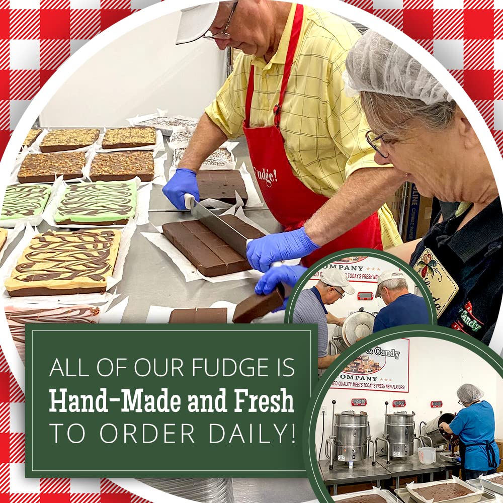 Valley Fudge Chocolate Fudge One Pound | Fresh Artisan Fudge | Made with Real Wisconsin Butter | Handmade Small Batch | 2 x 8 oz Packs