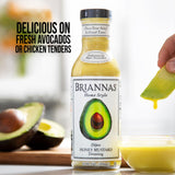 BRIANNAS - Home Style Dijon Honey Mustard Dressing - Fine Salad Dressing made with Premium Ingredients - Gluten Free & Kosher Dressing - 12 oz. Bottle