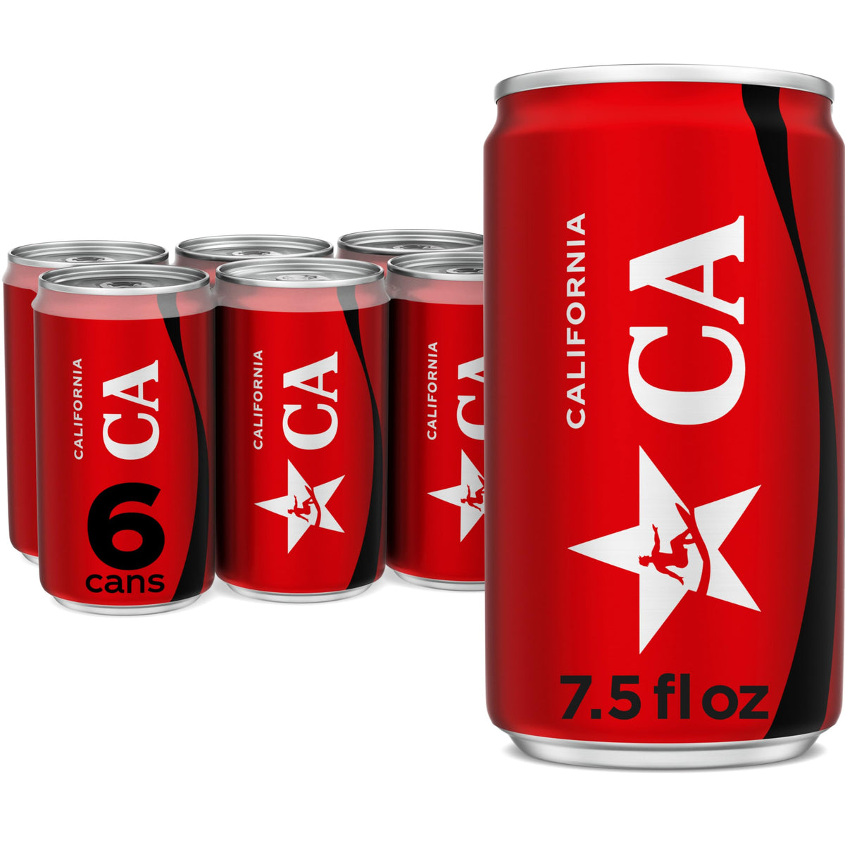 Coke Zero Sugar Mini-Can 7.5 fl oz, 6 Pack (Package May Vary)