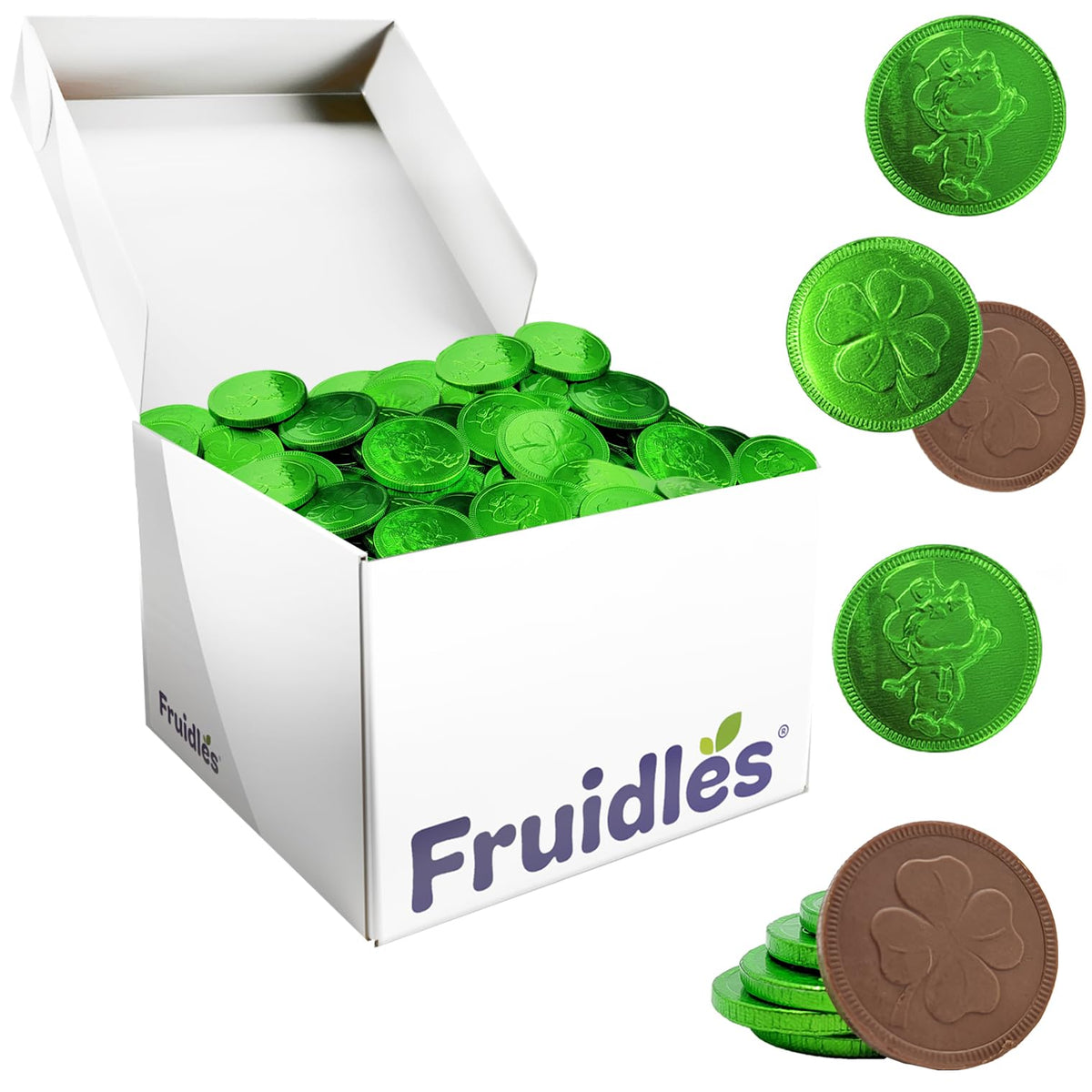 St. Patrick's Day Chocolate Coins Lucky Green Coins, Belgian Nut-Free Milk Chocolate, Kosher Certified Dairy Coin (Milk Chocolate, 10 Pounds (Bulk))