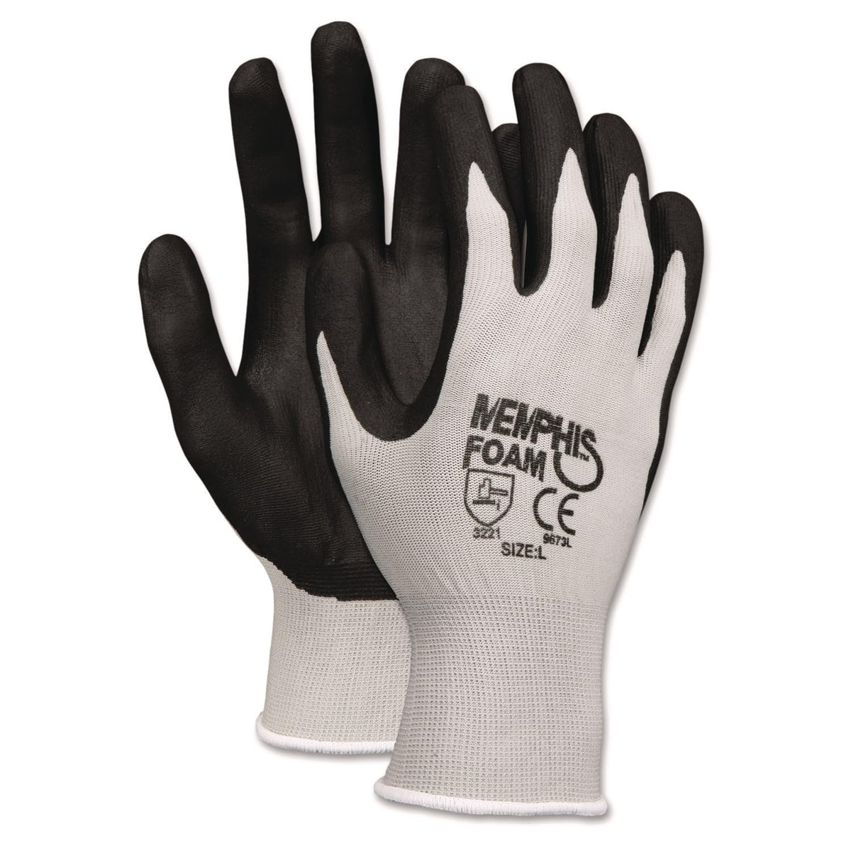 MCR Safety Economy Foam Nitrile Gloves CRW9673M 12/pk