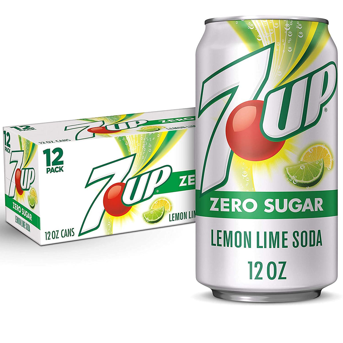 7up Zero Sugar, 12 oz Can, 24 Units