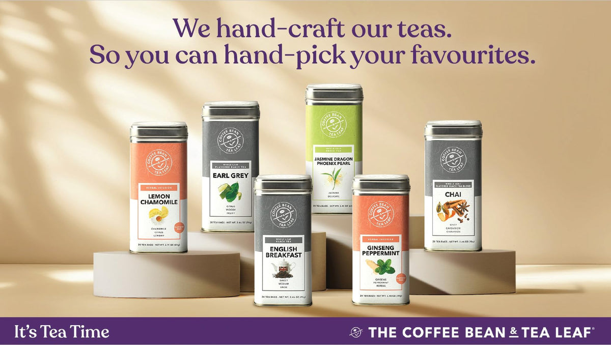 The Coffee Bean & Tea Leaf, Tea, Hand-Picked Lemon Chamomile, Whole Leaf Tea Bags, 20ct