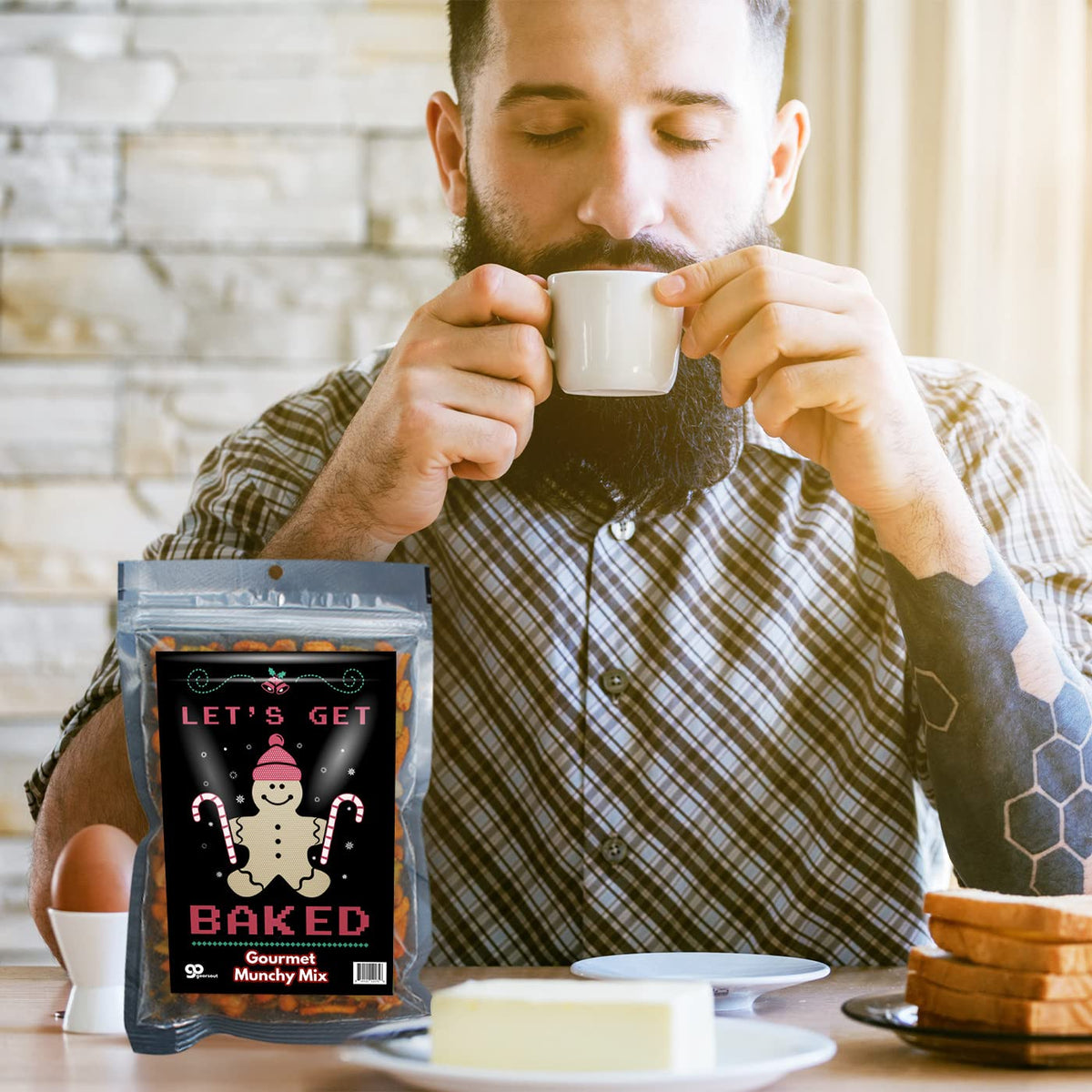 Let’s Get Baked Munchy Trail Mix - Get Baked and Then Eat Some Munchies - Perfect Holiday Gift for Your Stoner or Baker - Funny Adult Gag Gifts