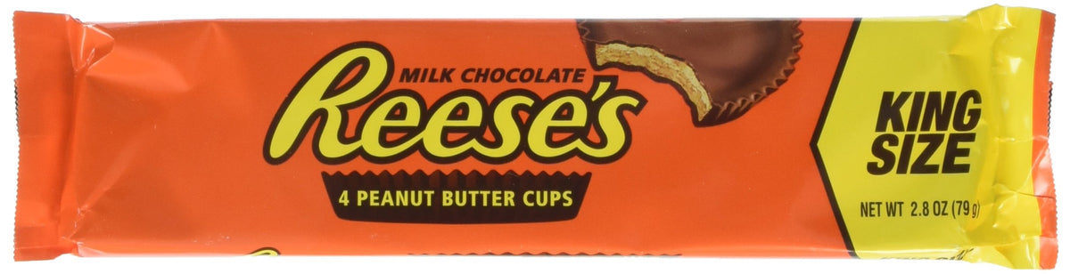Reese's Peanut Butter Cup King Size 2.8 oz, 24/Box