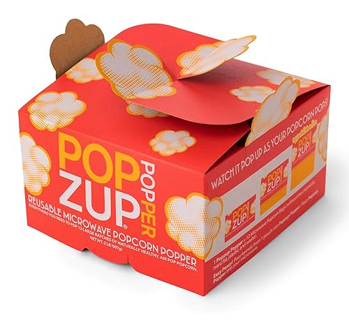 Popzup Popper - Equals 12 Large Microwave Popcorn Bags
