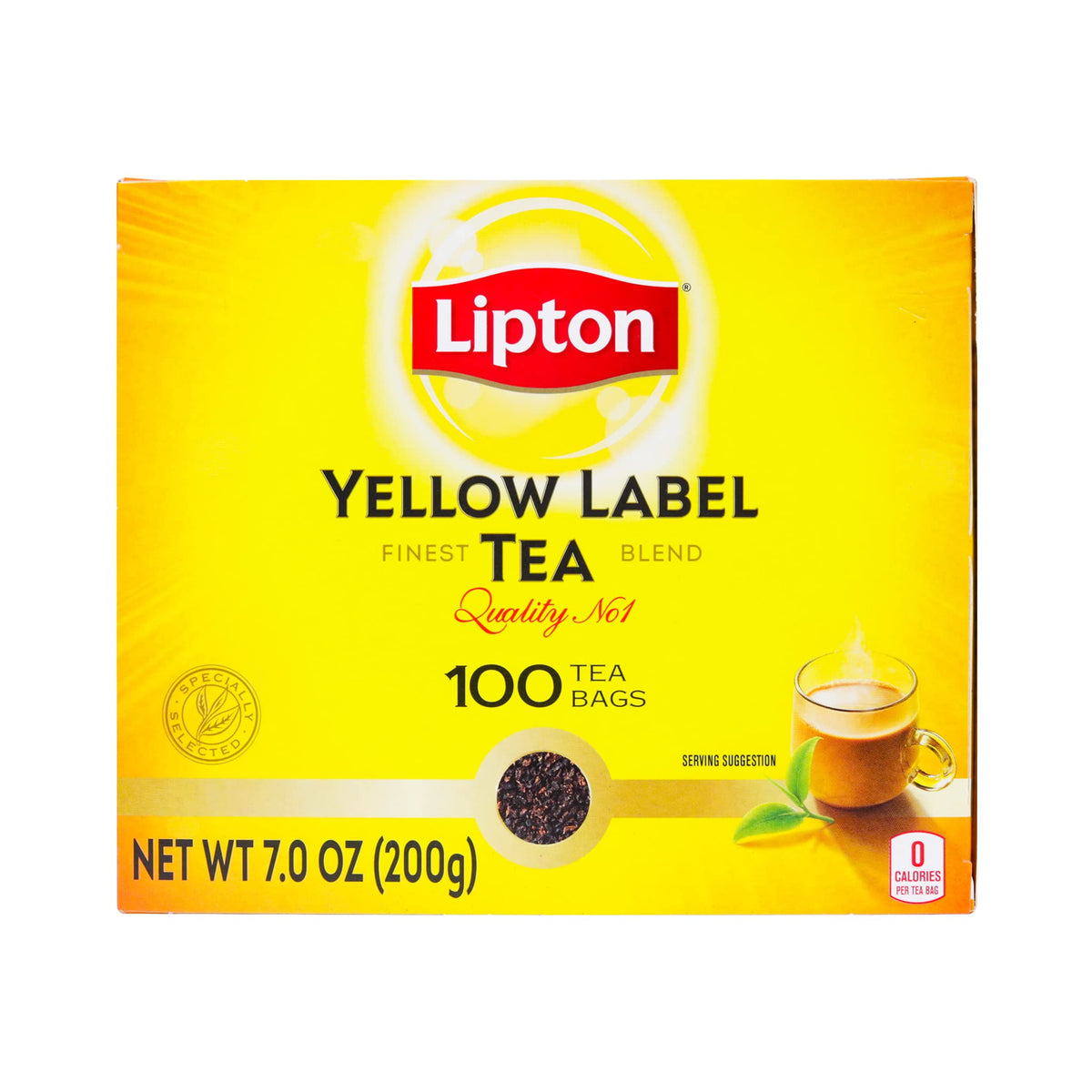 Lipton Yellow Label Finest Blend | Lipton Tea Bags | Black Tea | 200 Grams (Pack of 1)
