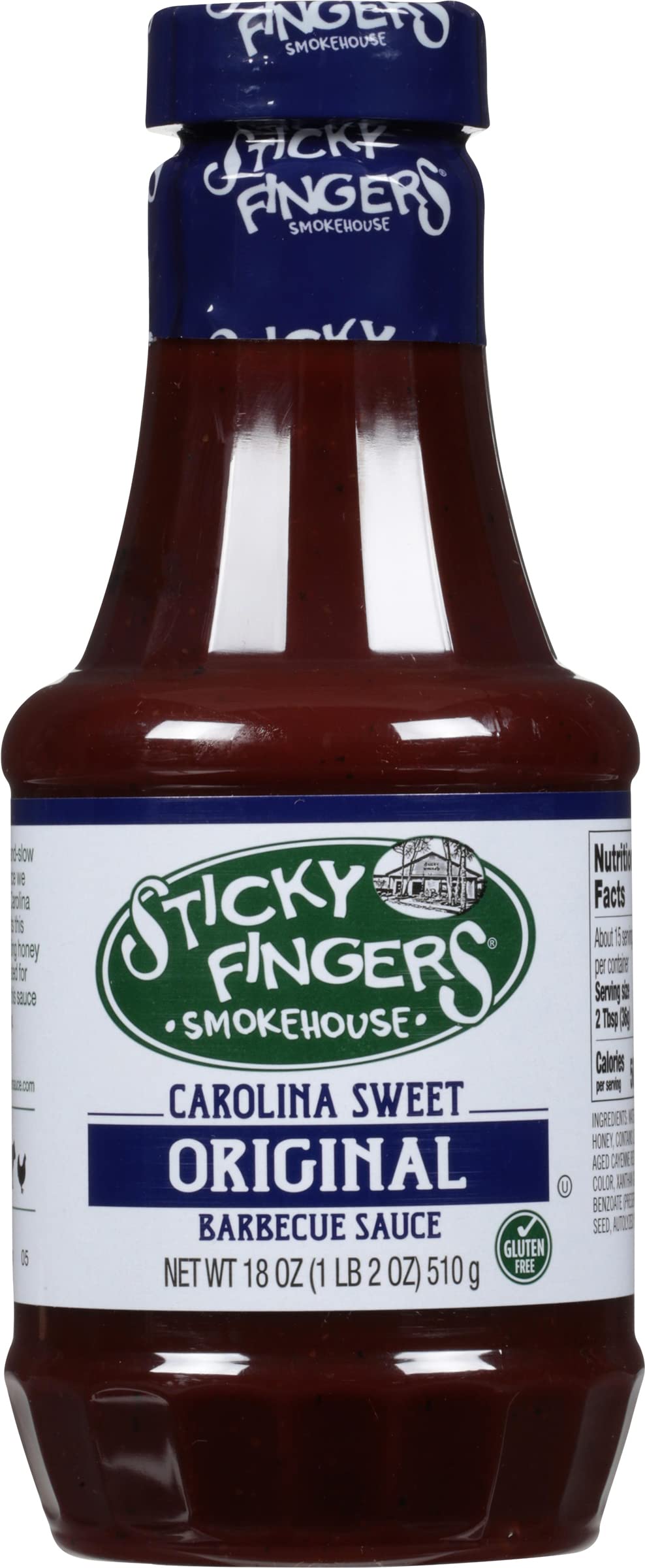 Sticky Fingers Smokehouse Carolina Sweet Original Barbecue Sauce, 18 Fluid Ounces