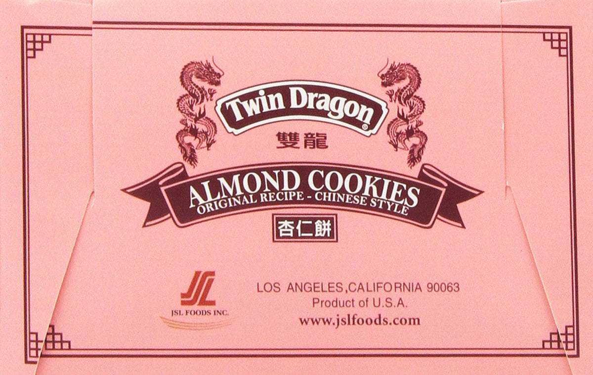 Twin Dragon Almond Cookies 15 Oz.