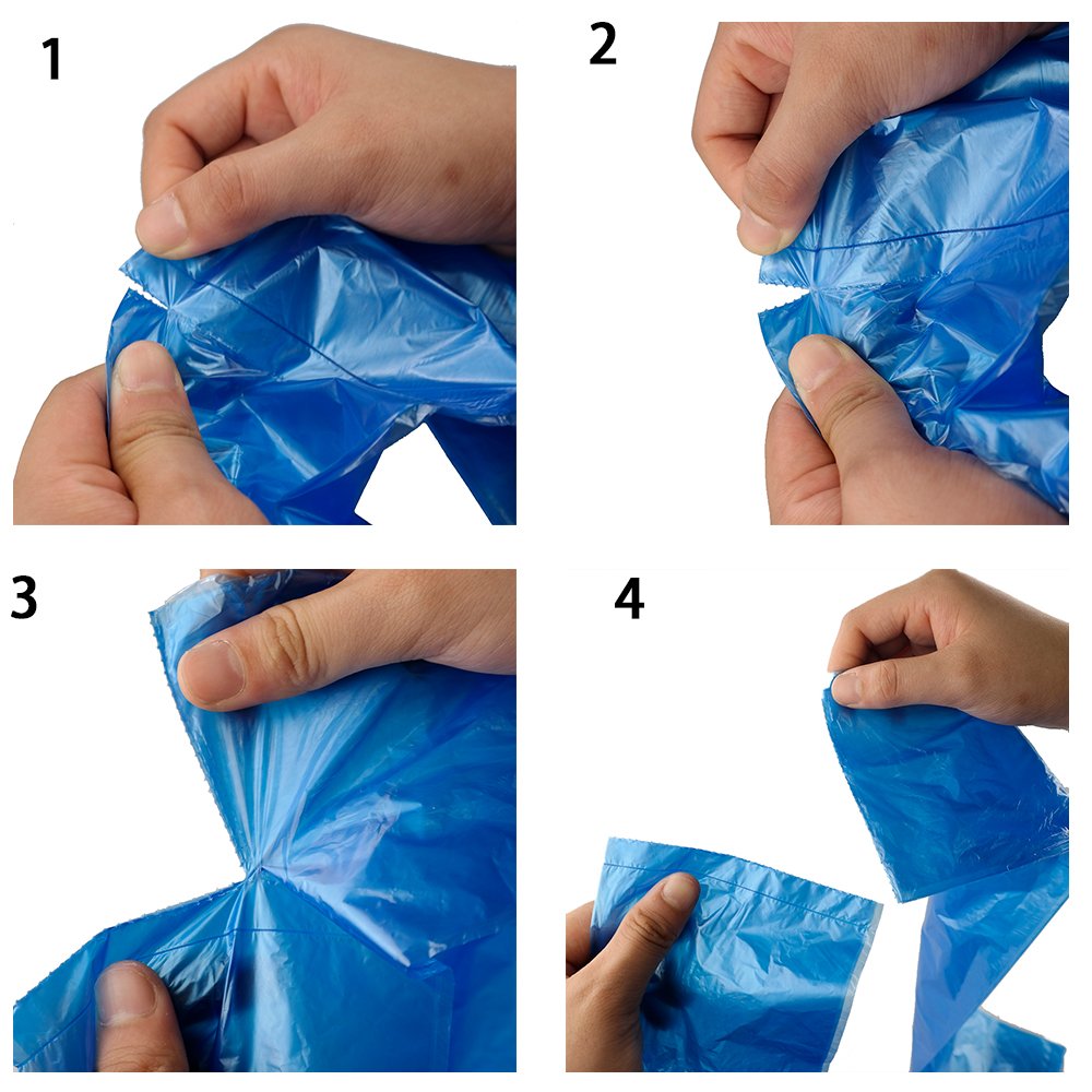 HOMMP 7 Gallon Medium Trash bags, 120 Counts