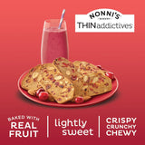 Nonni's Thinaddictives Cranberry Almond Thin Cookies, 75 Cookies, 20.3 oz, 100 Calories per Pack