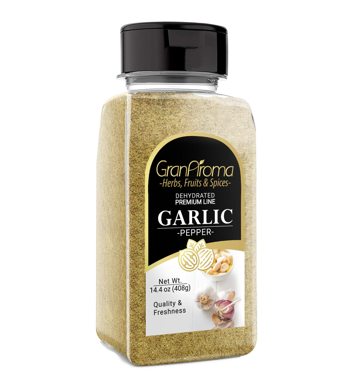 GranAroma Garlic Pepper, 14.4 oz, Seasoning Blend, Soups & Sauces, Aromatic