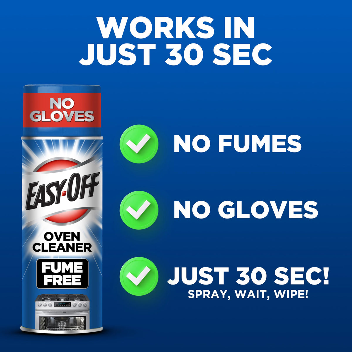 Easy-Off Fume Free Oven Cleaner Foam, Removes Grease & Burned-On Food, For Ovens, Air Fryers & More 14.5oz
