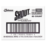 Shout Wipe & Go Stain Remover Wipes, 80 Count