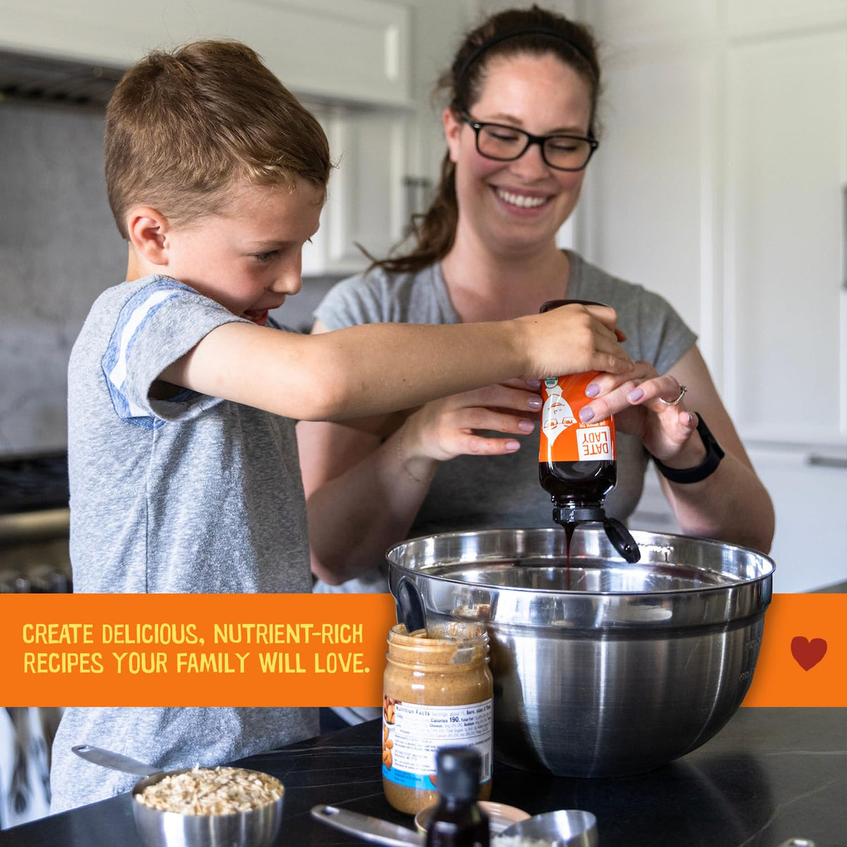 Date Lady Organic Date Syrup 18 oz Squeeze Bottle | Vegan, Paleo, Gluten-free & Kosher | Sugar Substitute | More Nutrition Than Maple Syrup or Honey