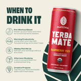 Mateina Organic Raspberry Yuzu Yerba Mate, 12 FZ