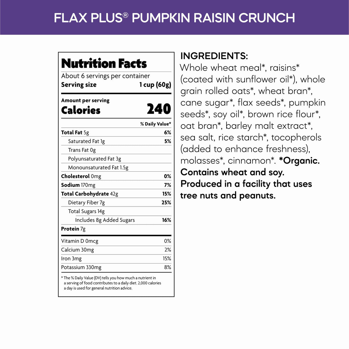 Natures Path Cereal Flax Pmpkn Raisin