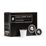 Alpha Coffee - Double Barrel Black - 24 Count Coffee Pods - Premium Gourmet Craft Dark/French Roast Coffee | Veteran Owned - Specialty Small Batch