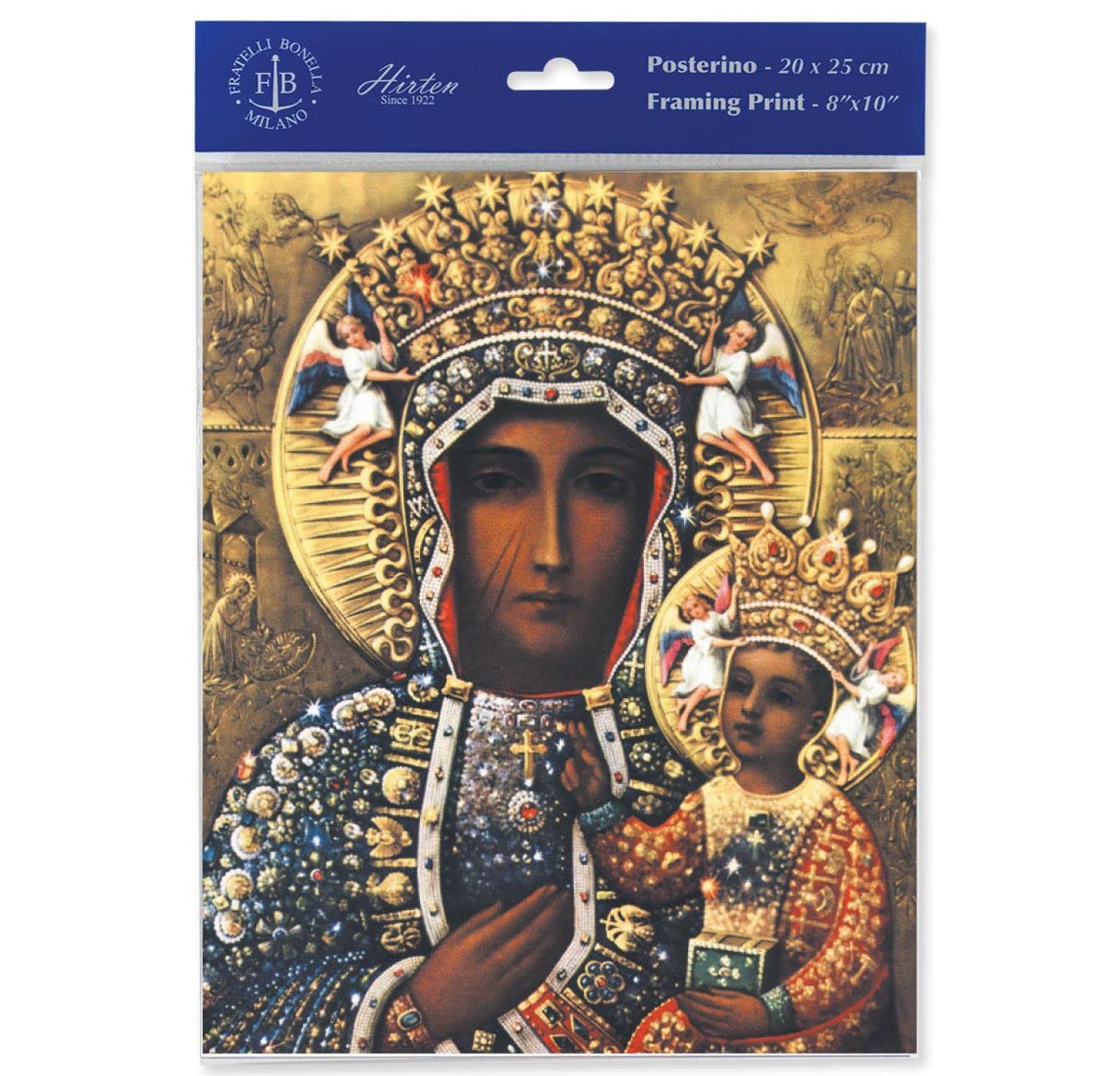 Our Lady of Czestochowa 8"x10" Italian Prints, 3-Count Value Pack