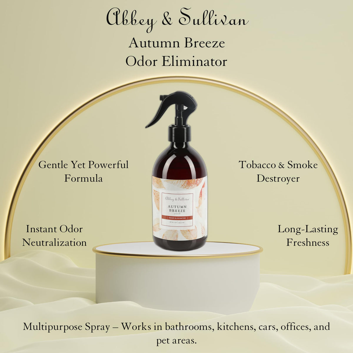 Abbey & Sullivan Odor Eliminator, Autumn Breeze, 16 oz