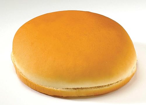 Flowers Foods European Bakers Sliced Jumbo Hamburger Bun, 5 inch - 8 per pack -- 8 packs per case.
