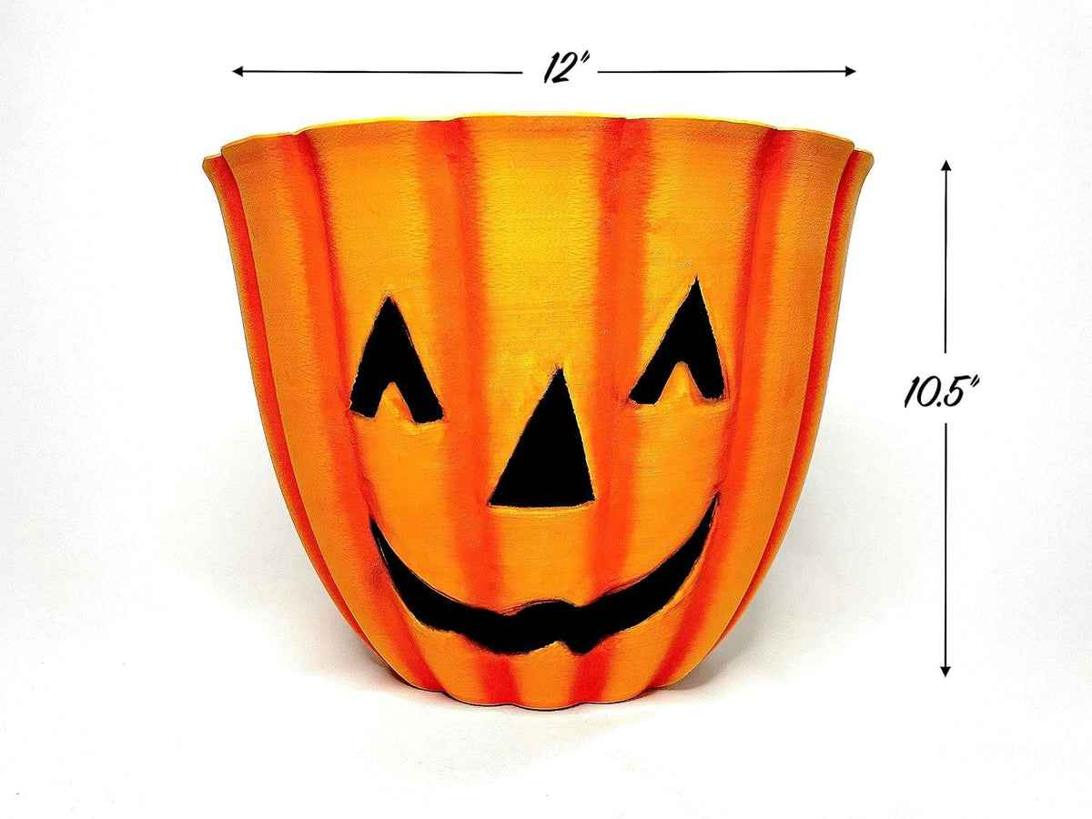 Halloween Pumpkin Gift Basket - Assorted Candy, Chocolates, Cookies & Snacks - Customizable Gift for Kids, Adults, Family, or Office (12" Timberland