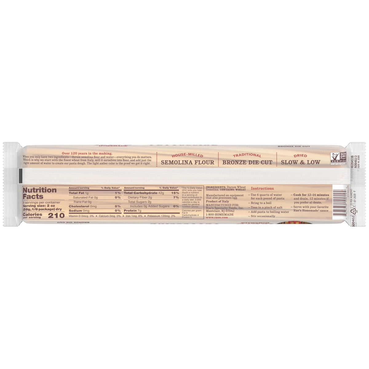 Rao's Homemade Fettuccine Pasta, 16 oz