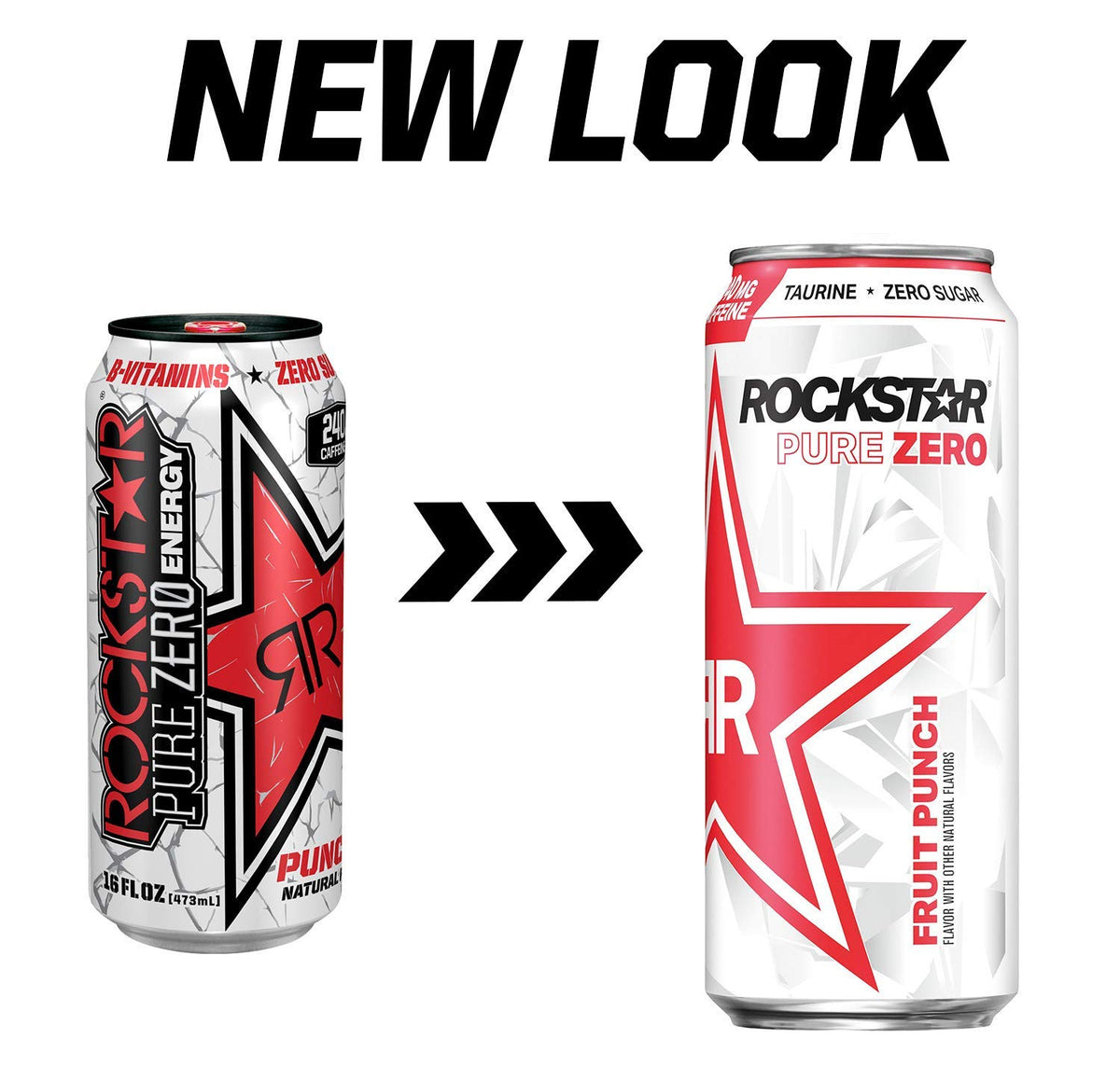 Rockstar Pure Zero Punched - 16fl oz (Pack of 8)