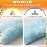 Swilsweep 80 Count Duster Refills Compatible with Swiffer Duster, 180° Disposable Multi-Surface Microfiber Cleaning Dusters, Unscented