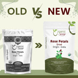 Organic Way Rose Petals Dried (Rosa Centifolia) - Pure, Edible & Fragrant for Tea | Organic & Kosher Certified | Raw, Vegan, Non GMO & Gluten Free |