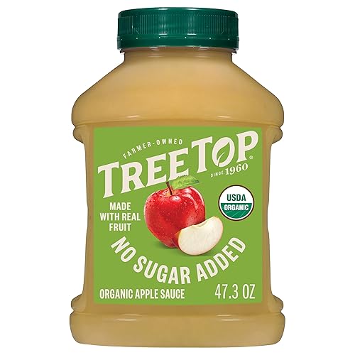 Tree Top No Sugar Added Organic Apple Sauce, 47.3 Oz (Pack of 1)