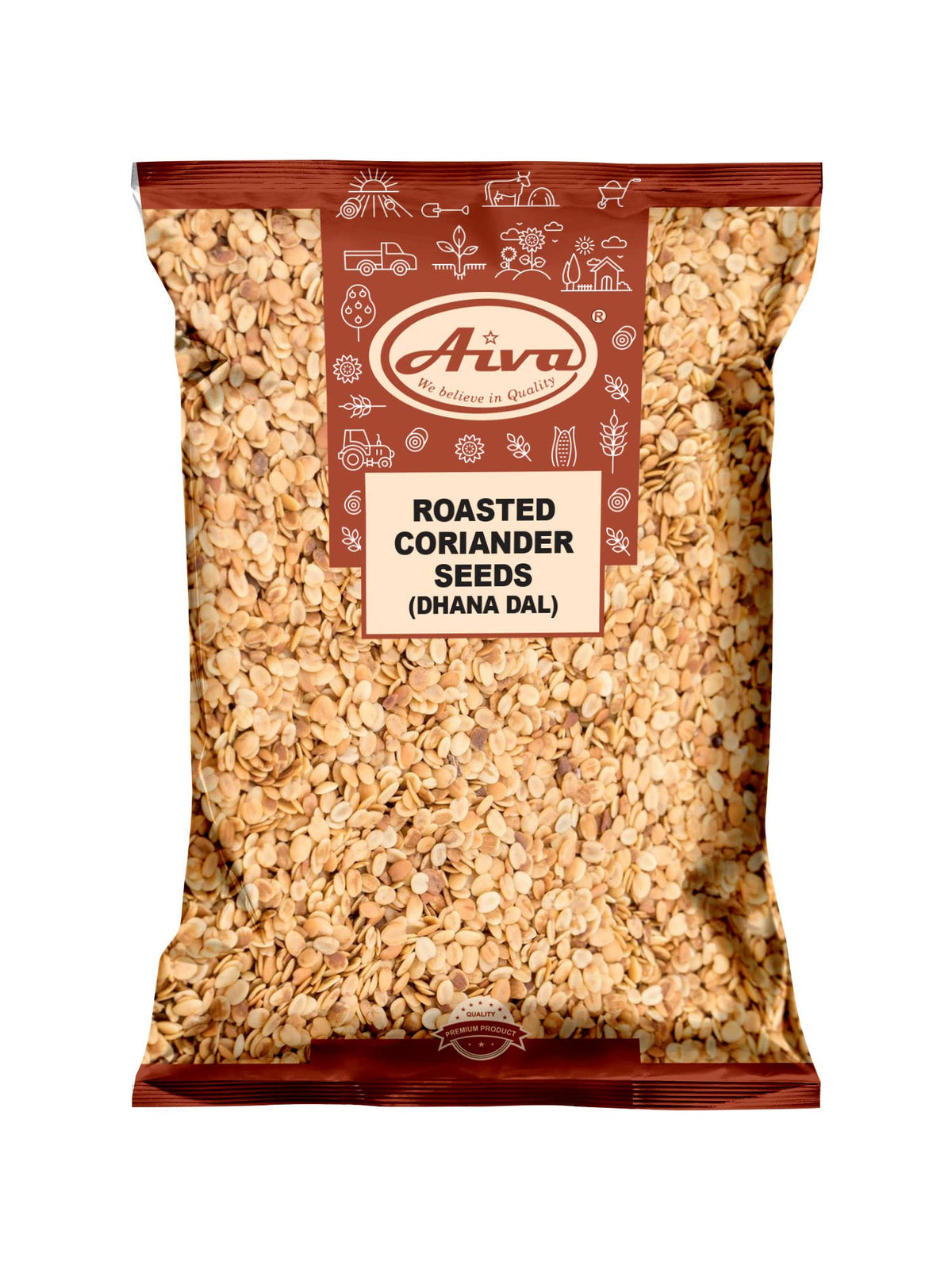 Aiva Roasted Coriander Seeds (Dhana Dal) (5 lb)