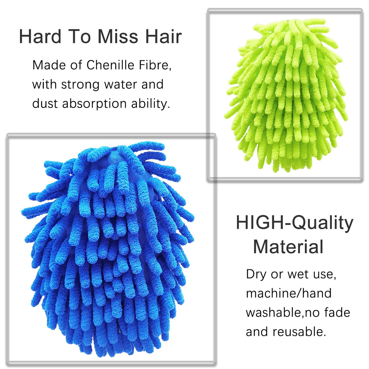 Microfiber Feather Duster,13 Inch Length, with 4 pcs Washable Cloth, Car Duster, Perfect for Cleaning Windows, Tables, Cars,Furniture, Keyboards