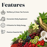 Young Living NingXia Nitro | 1 Pack (14 Sachets) | Energizing Wolfberry Drink with Green Tea & Korean Ginseng | Supports Focus, Energy & Physical