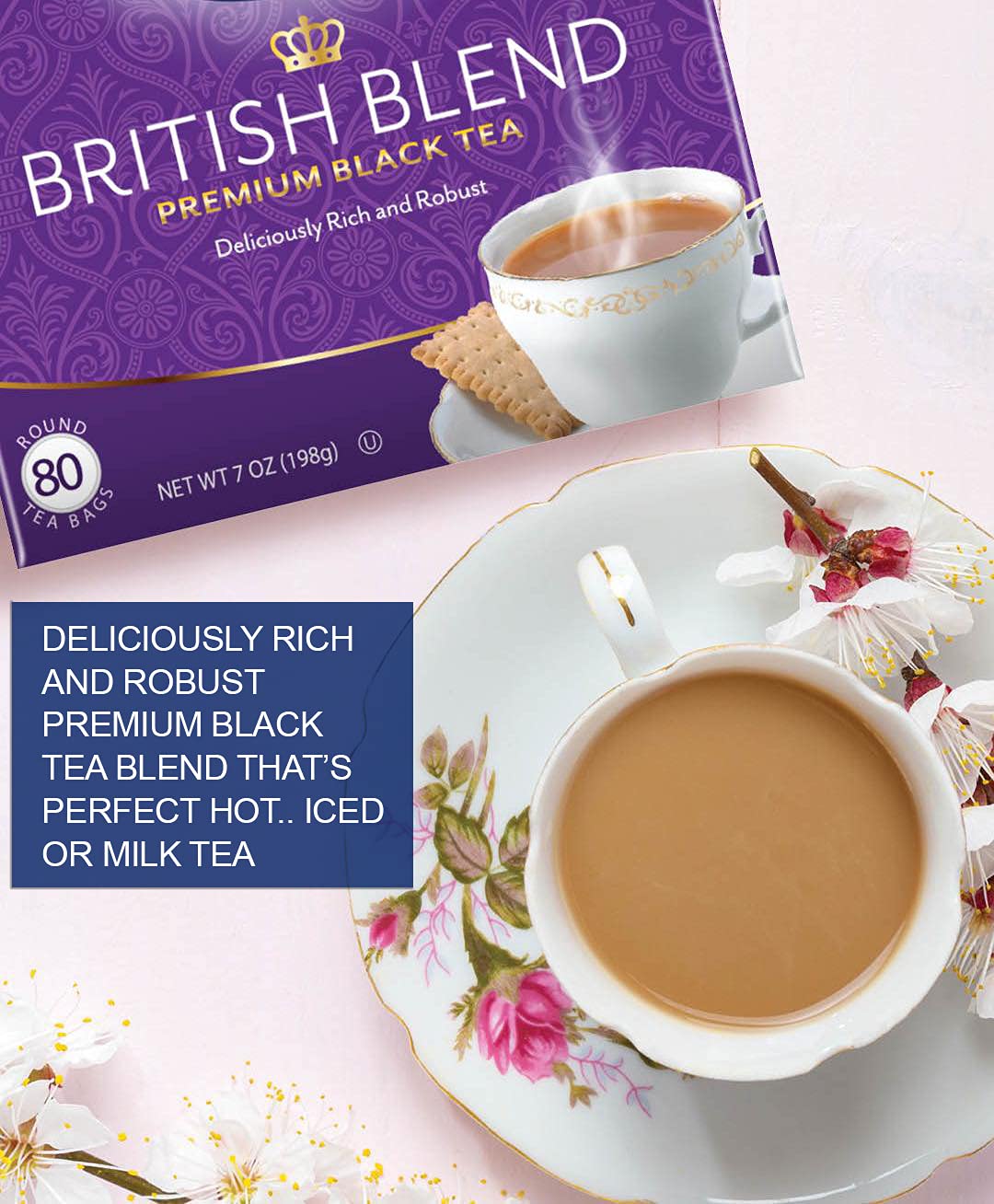 Tetley British Blend Decaffeinated Black Tea, 40 Tea Bags